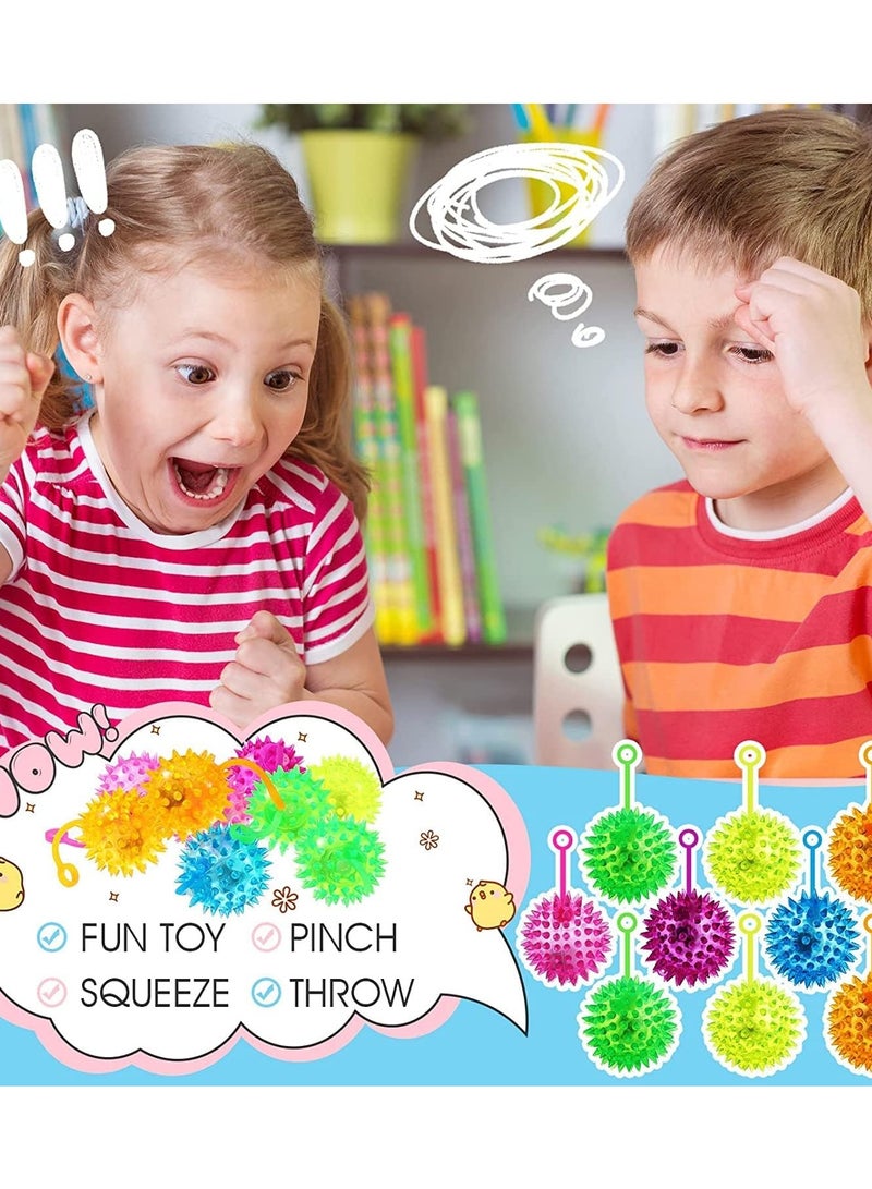 Raxoom 12 PCS Light Up LED Bouncy Ball Flashing Balls Rubber Toy Party Favors for Kids,Classroom, Party Favors, Goodie Bags Fillers, Birthday Day Gifts and Prize,Bulk Toys for School Classroom Boys and Girls - Image 4