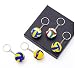 ZENRUIMING 5Pcs Volleyball Keychain Sports Match Souvenir Keychain Bag Charms for Volleyball Lovers and Volleyball Fans - Image 2