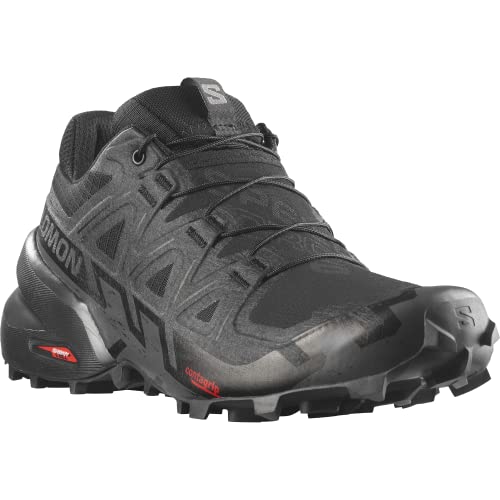 Salomon Womens Speedcross 6 Black/Black/Phantom 9 Medium - Image 1