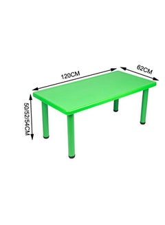 JSAITOYS 7 Pieces Lovely Environmentally Friendly Children's Study Rectangle Table With Chair Furniture  - Image 2