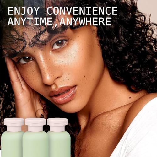 MAYCREATE® 100ml Travel Bottle Kit for Toiletries, 3Pcs Travel Toiletry Bottles Kit Accessories, Soft PE Leakproof Empty Squeeze Dispenser Bottle for Shampoo, Body Lotion, With Storage Pouch - Image 3