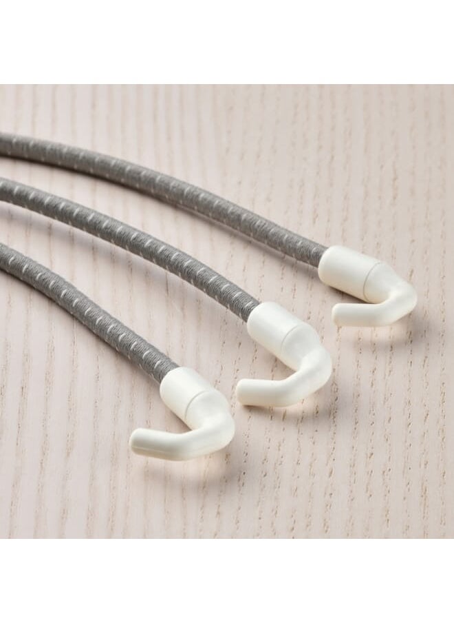 Skadis - 3 Pack Elastic Cord, Grey - Image 1