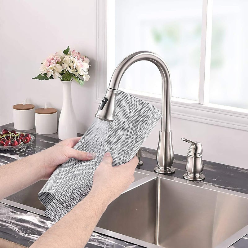 Aofmee Placemats, Placemats Set of 6, Heat Resistant Place Mats, Washable PVC Table Mats, Woven Vinyl Plastic Placemats for Dining Table, Non-Slip Stain Resistant Kitchen Table Placemats Easy to Clean - Image 2
