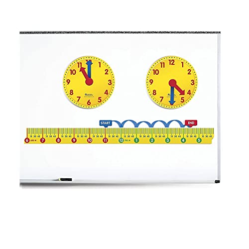 Learning Resources Magnetic Elapsed Time Set, Telling Time, Clock for Kids, Classroom Supplies, Set of 2 - Image 4