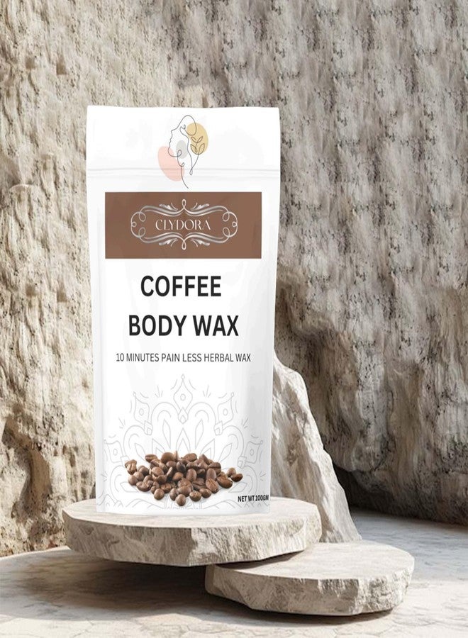 Clydora Coffee Body Wax - 10 Minutes Painless Herbal Wax for Smooth Skin | Natural Hair Removal Wax with Coffee Extracts | 100g - Image 2