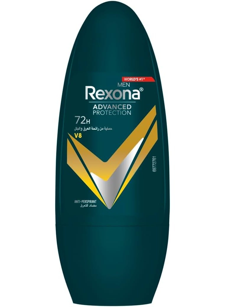 Rexona Men Advanced Protection 72H Antiperspirant V8 Roll On  50Ml - Image 1