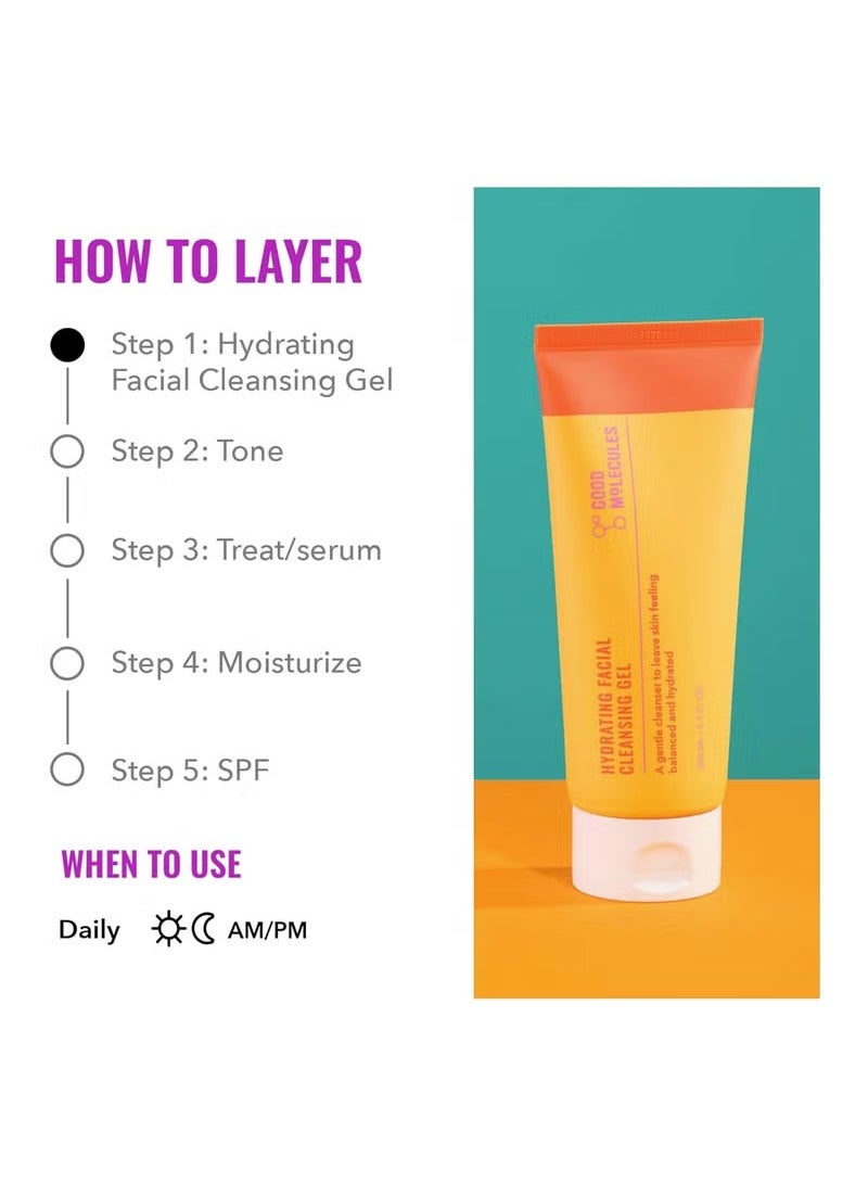 Good Molecules Hydrating Facial Cleansing Gel - Face Wash with Rosewater and Pineapple - Skincare for Face, Brighten, Cleanse and Moisturize - Image 4