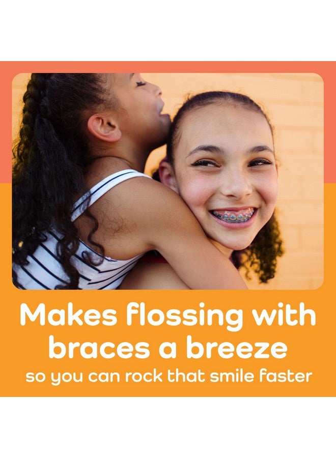 بلاكرز أعواد خيط الأسنان أورثوبيك من بلاكرز، بدون نكهة، مصممة لتقويم الأسنان، قابلة للطي، سهلة التخزين مع سحاب إغلاق، 36 قطعة (عبوة من 4 قطع) - Image 4