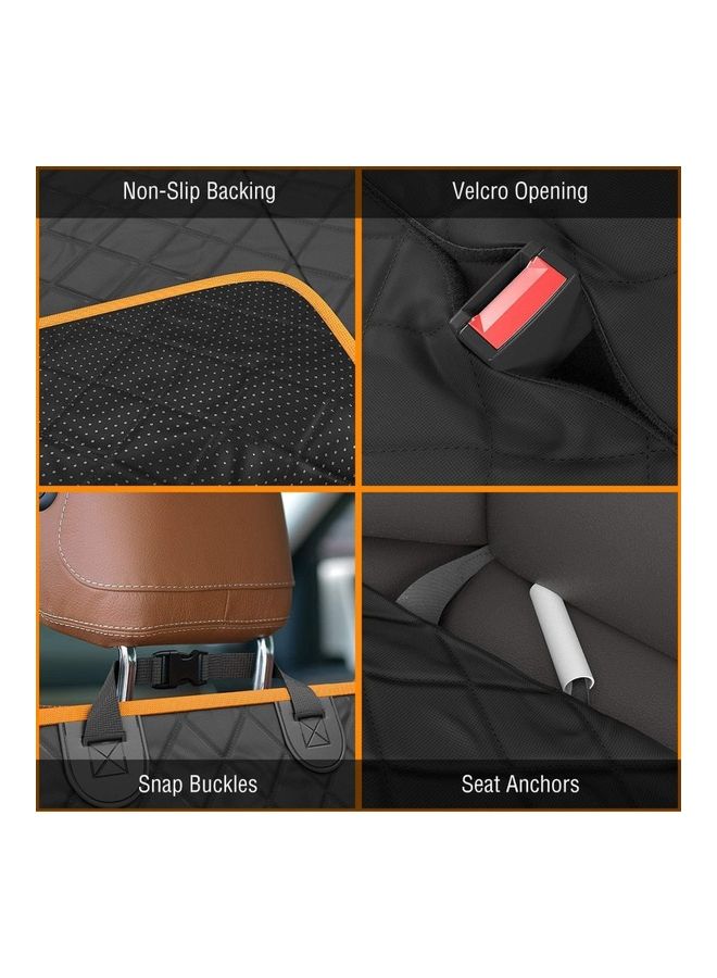 NIBEMINENT Car Back-Seat Protection Cover Black - Image 5