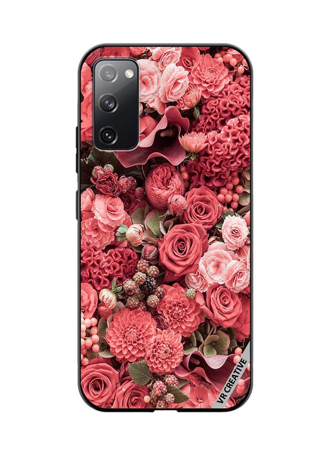 VR CREATIVE Protective Case Cover For Samsung Galaxy S20 FE 5G Rose Design Multicolour - Image 1