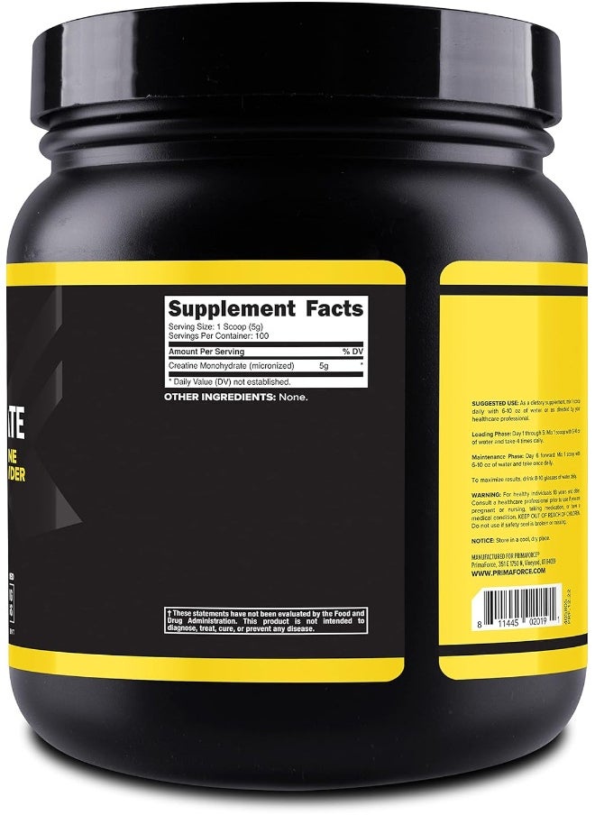 Primaforce Micronized Creatine Monohydrate Powder 500 Grams (1.1 Pounds)  - Image 4