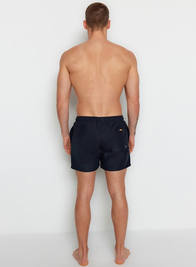 Trendyol Man Navy Blue Standard Size Label Detailed Swimsuit Swim Shorts - Image 3