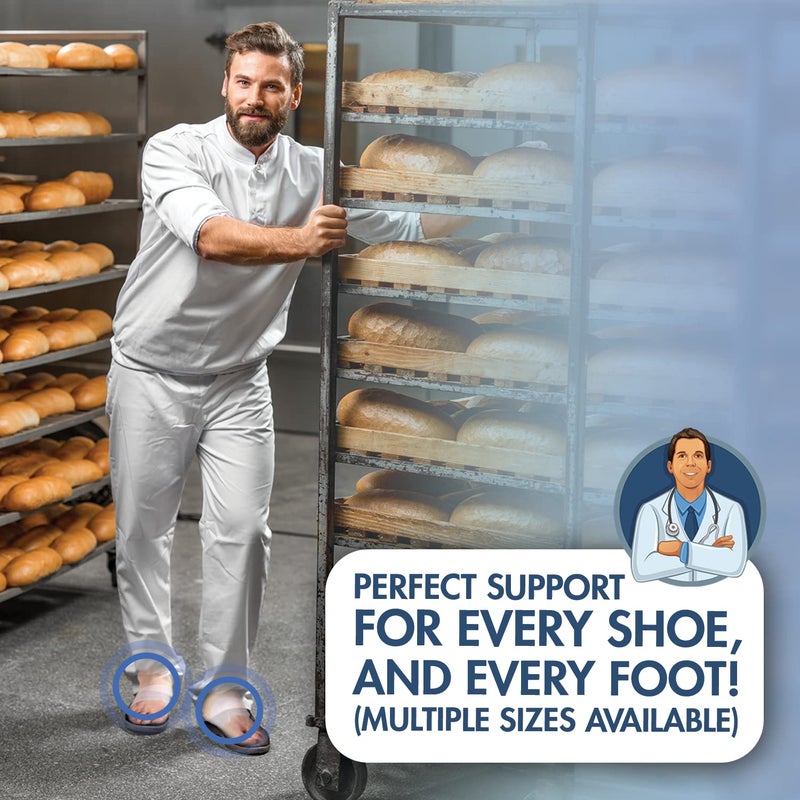 Dr. Frederick's Original Arch Support Sleeves Plus - 2 ct - Doctor-Developed Plantar Fasciitis & Flat Feet Relief - Foot Braces for Fallen Arches, Heel Pain & Achy Feet - Soft Gel Cushion - L/XL - Image 4