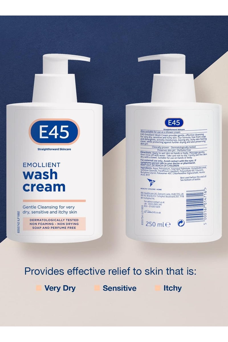 e45 Cream Body Wash 250 ML - Image 2