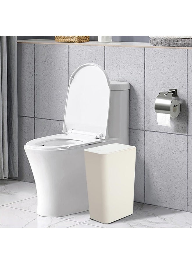 LENND Bathroom Small Trash Can with Lid 3 Pack,10L / 2.6 Gallon Slim Garbage Bin Wastebasket with Pop-Up Lid for Bedroom, Office, Kitchen, Craft Room, Fits Under Desk, Cabinet, Sink  - Image 5