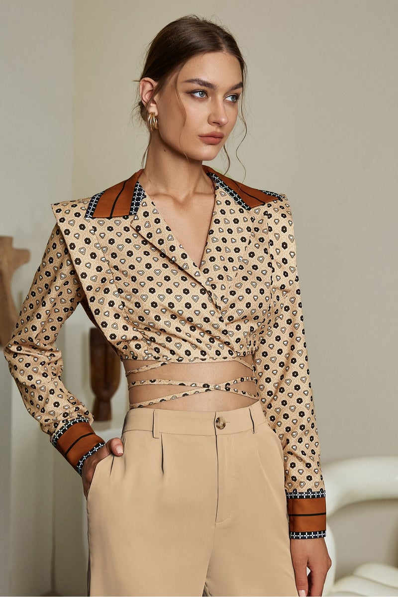 سيمبلي قمم الموضة النسائية - بلوزة عصرية للارتداء العادي والحفلة - Image 1