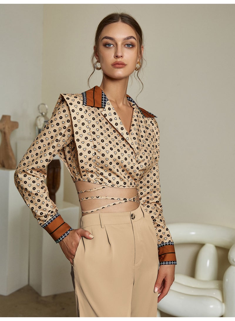 سيمبلي قمم الموضة النسائية - بلوزة عصرية للارتداء العادي والحفلة - Image 2