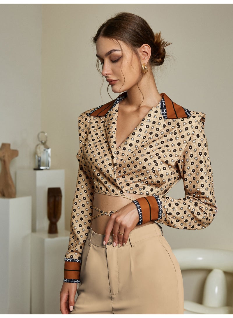 سيمبلي قمم الموضة النسائية - بلوزة عصرية للارتداء العادي والحفلة - Image 4