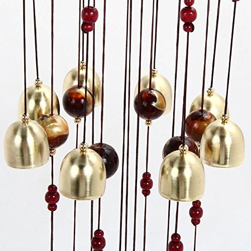 Trusmile Feng Shui Wind Chime for Bedroom Brass Bell Wind Chimes for Bedroom Home Positive Energy Balcony Bedroom (Brass 13 Bell) - Image 3