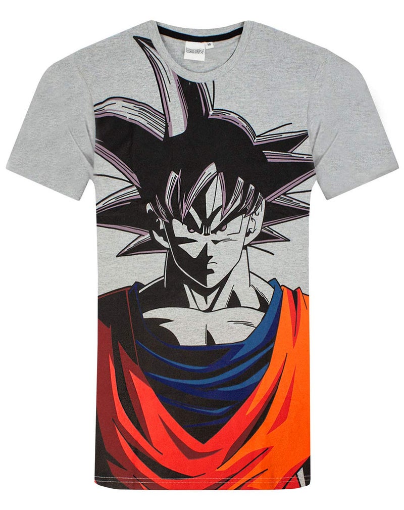 Dragon Ball Z Pyjamas For Mens | Goku Character Short Sleeve Grey T-Shirt With Short OR Long Leg Options | Anime Merchandise - Image 5