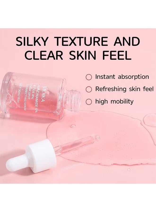 MOIKA Niacinamide 10% + TXA 4% Dark Spot Correcting Serum，Tranexamic Acid Serum,Hyaluronic Acid, Vitamin B12,Fragrance-Free 30ml - Image 4