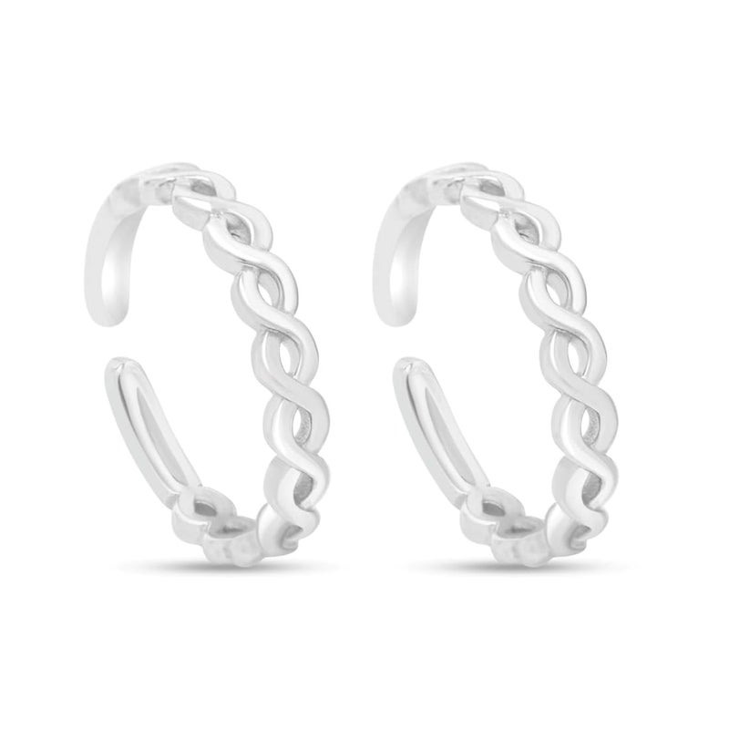 Zavya 925 Sterling Silver Rhodium Plated Toe-ring |Gift for Women and Girls | With Certificate of Authencity and 925 Hallmark - Image 4