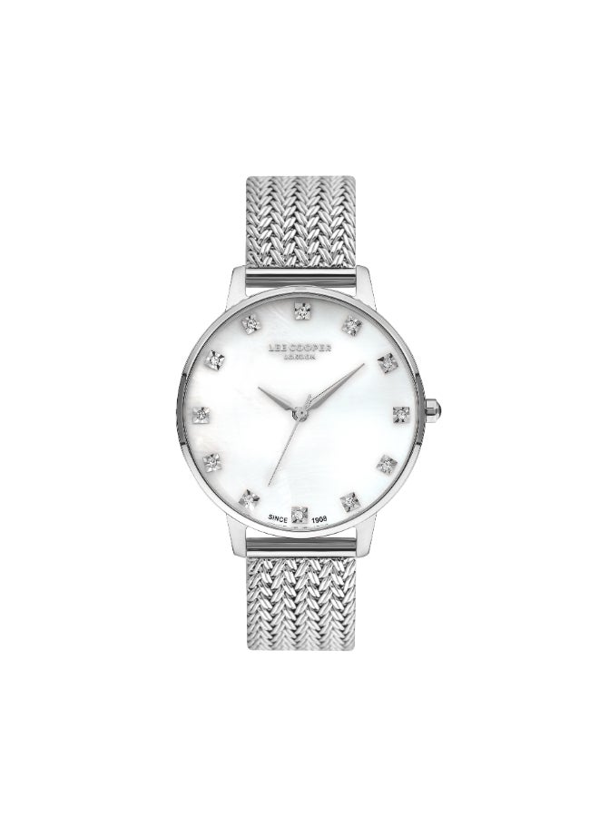 لي كوبر ساعة نسائية شبكية بعقارب . -  مم - Image 1