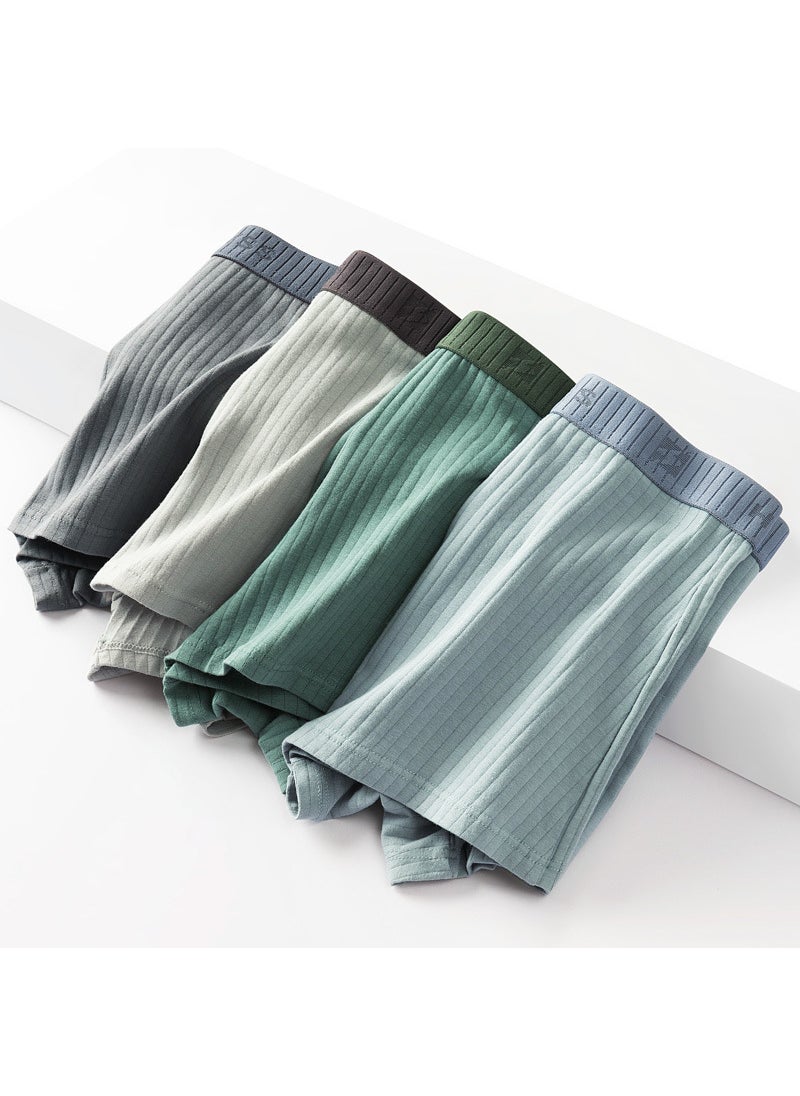 Generic 2022 New Mens Graphene Underwear Pure Cotton Boxer Shorts Breathable Mid-waist Mens Pants Underpants 810-B group cotton 4 Pack 