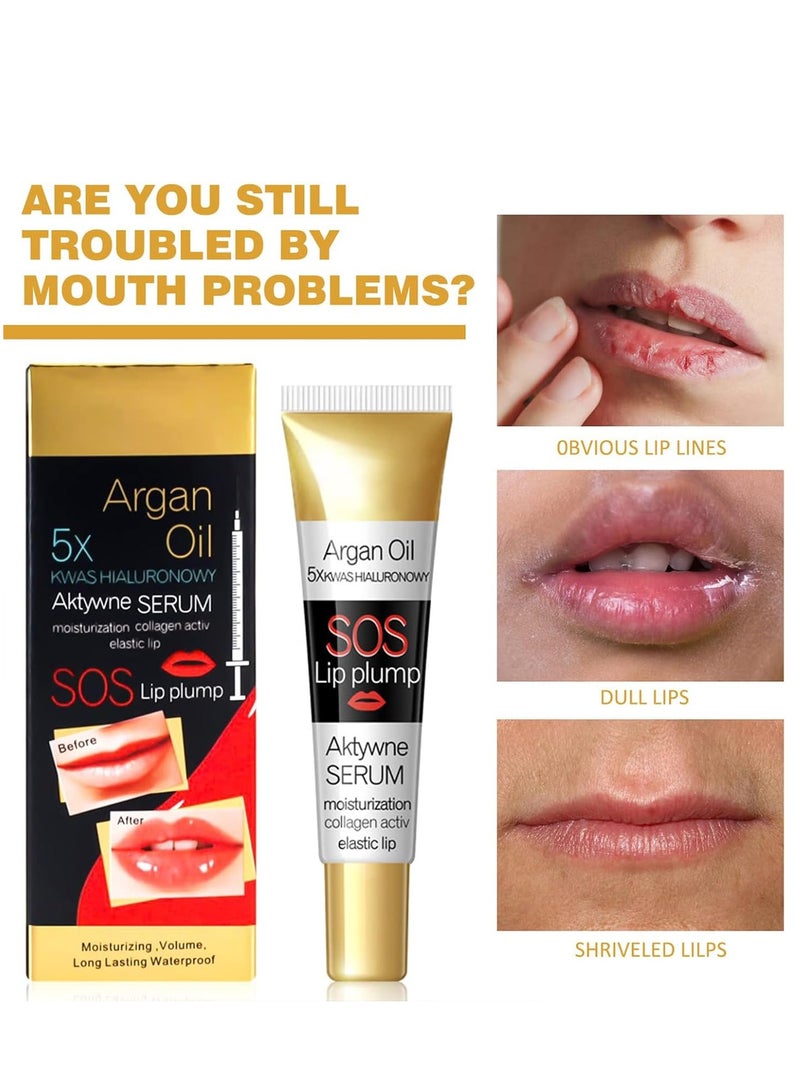 كاريت Lip Plumper, ملمع الشفاه للمكياج الطبيعي، مصل الشفاه الممتلئ للعناية بالشفاه، بلسم ملمع الشفاه Lip Plumper Filler، حشو شفاه طبيعي مع فيتامين E للحصول على شفاه أكثر نعومة وأكبر وامتلاء (17 مل) - Image 4