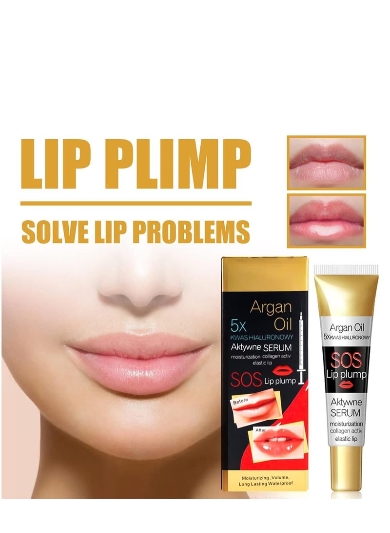 كاريت Lip Plumper, ملمع الشفاه للمكياج الطبيعي، مصل الشفاه الممتلئ للعناية بالشفاه، بلسم ملمع الشفاه Lip Plumper Filler، حشو شفاه طبيعي مع فيتامين E للحصول على شفاه أكثر نعومة وأكبر وامتلاء (17 مل) - Image 3