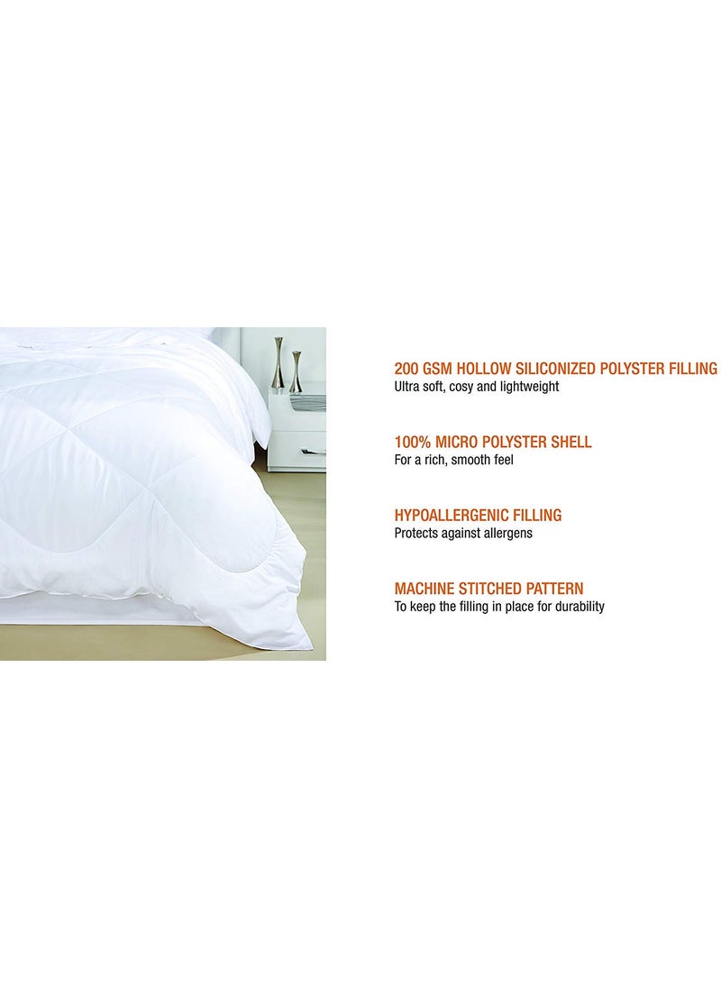OMAJA HOME OMAJA HOME Microfibre Double Comforter White  - Image 2