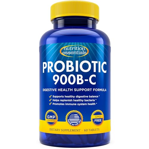 Probiotics for Women and Men with Lactase Enzyme and Prebiotic Fiber for Digestive Health 80 More Potent Supplement for Gut Health Support Vegan Raw Probiotic Formula Made in The USA