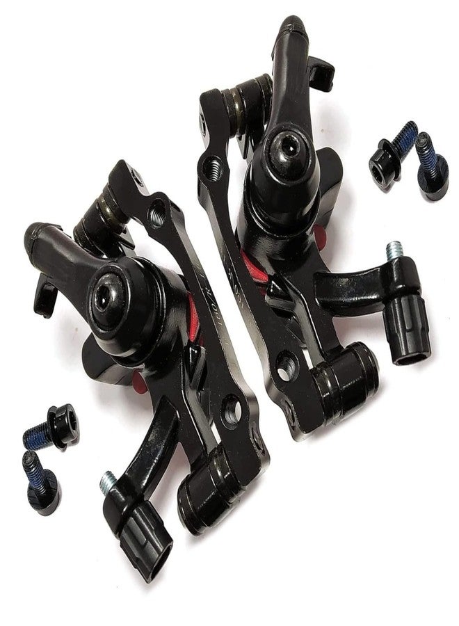 CYBIC Mechanical Disc Brake System with Rotor Plates, Black, 160mm Disc Plates, 140/160mm Calipers, 2 Sets - Image 5