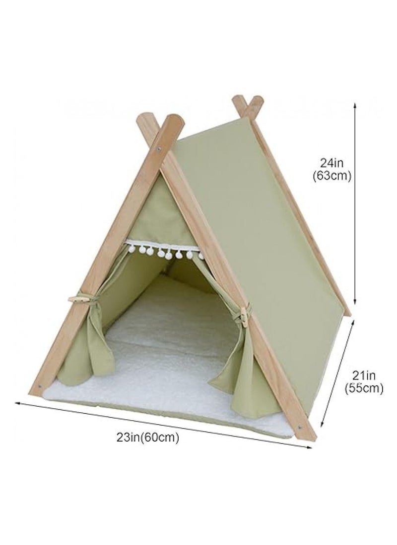 GOLDEN CAT - PET HOUSE,PET BED, PET TENT, Pet Tent for Dogs and cat with Thick Cushion and Bed, - Image 1