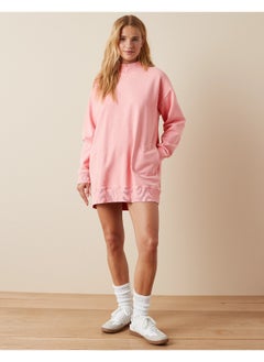 American Eagle Mock Neck Fleece Mini Dress  - Image 1