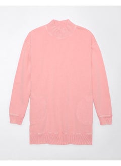 American Eagle Mock Neck Fleece Mini Dress  - Image 3