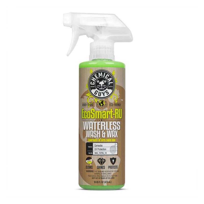Chemical Guys WAC_707RU_16 EcoSmart Waterless Car Wash & Wax Ready To Use, Safe for Cars, Trucks, SUVs, Motorcycles, RVs & More, 16 fl oz - Image 1