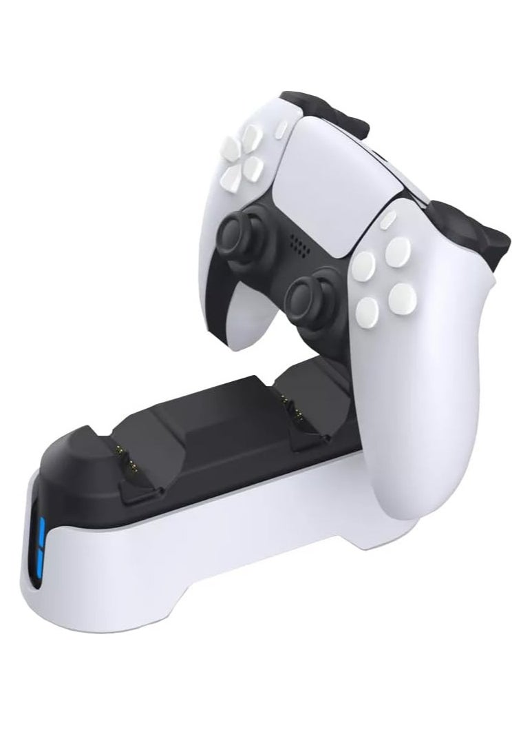 DOBE - Dobe - LED Controller Charging Station for PS5 | Edge Controller (TP5-1501S) - Black & White - Image 1