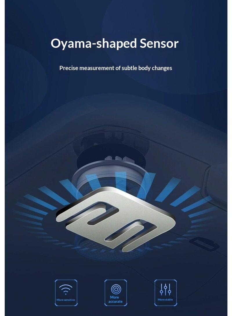 ميزان ذكي لقياس الوزن ونسبة الدهون بتقنية البلوتوث | 13 مؤشر لتكوين الجسم | 4 مستشعرات عالية الدقة | تحليل BMI | مزامنة مع التطبيق | يتحمل حتى 180 كجم | سطح زجاج مقوى - Image 5