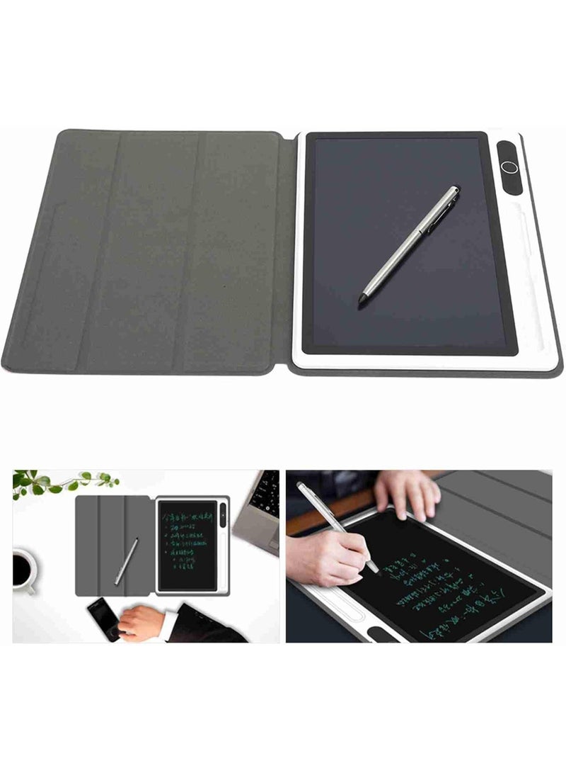 10 بوصة LCD الكتابة اللوحية ، لوحة الرسم الإلكترونية لوحة الرسومات اللوحية مع حالة الجلد الزائف لوحة الكتابة اليدوية أداة الرسم للمدرسة المنزلية مكتب الملاحظات اليومية - Image 3