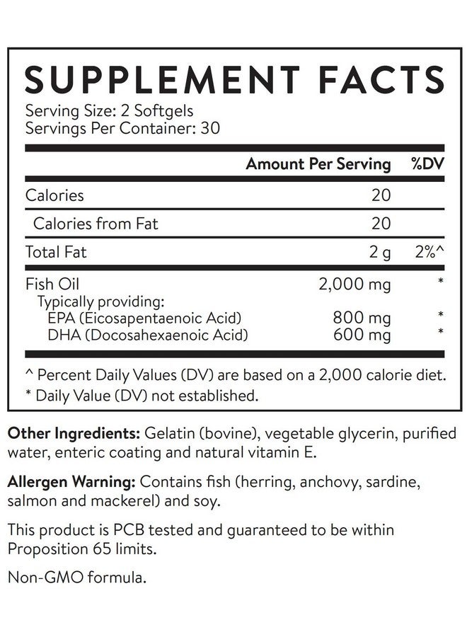 Essential Stacks Smart Omega 3 Burpless Fish Oil 1400Mg Epa Dha Per Serving Enteric Coated 60 Capsules - Image 4
