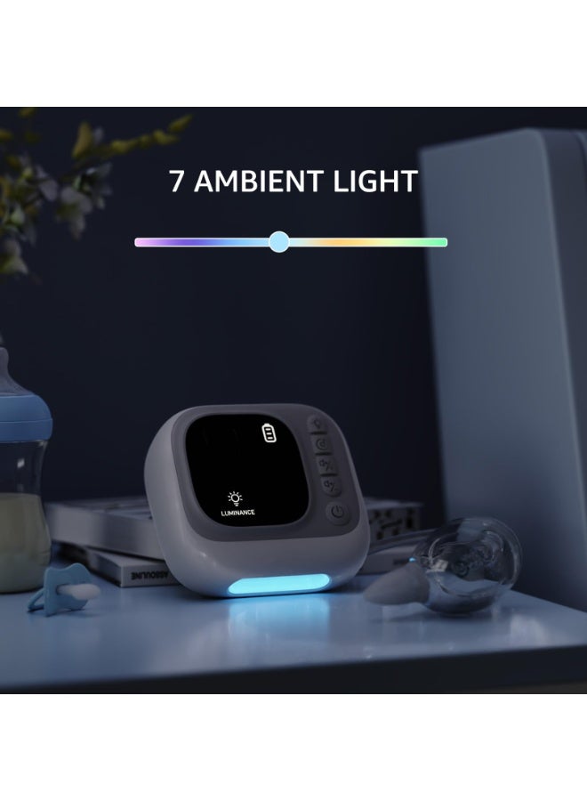 شفاط أنف للأطفال بجودة المستشفى جهاز تنظيف الأنف كهربائي مع وظيفة الضوضاء البيضاء قوة 9 مستويات قابلة للتعديل 4 موسيقى و 7 أضواء ليلية مهدئة - Image 5