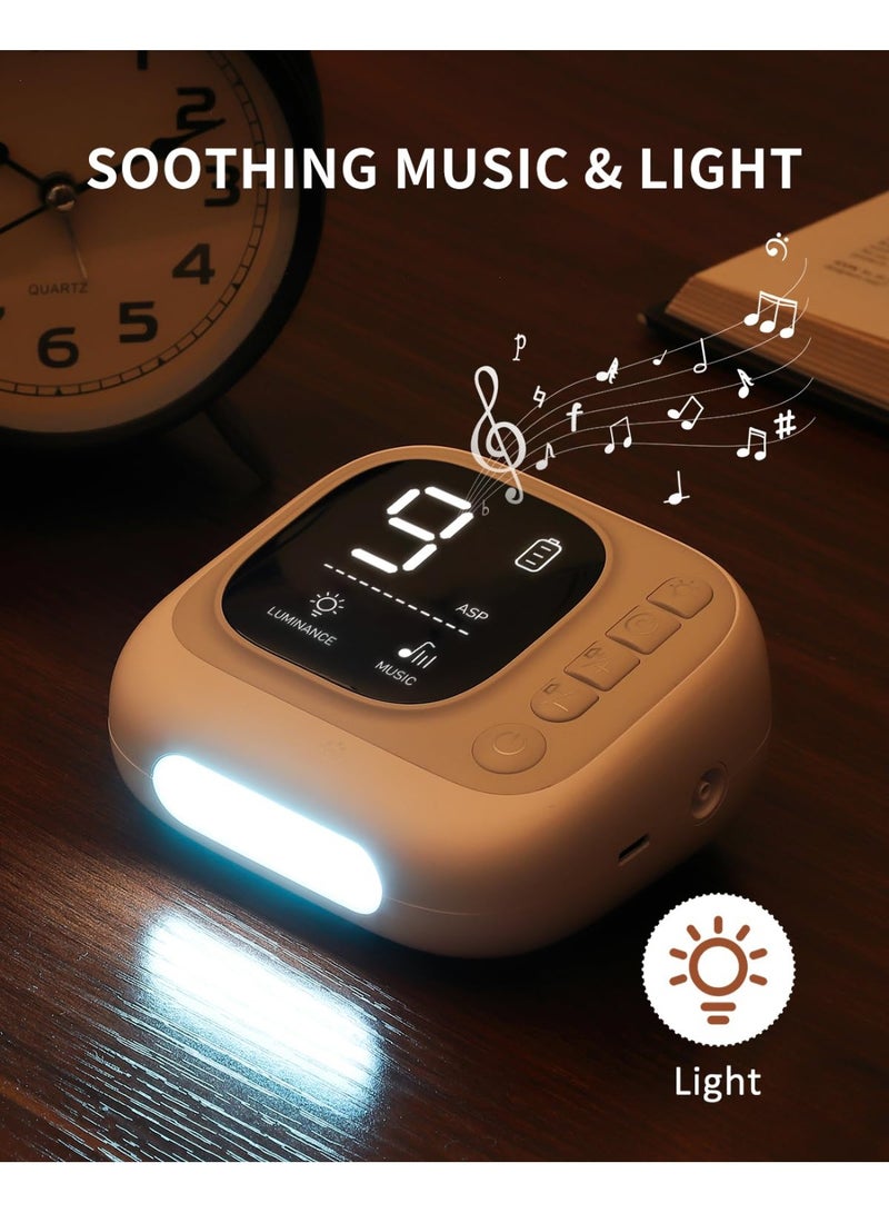 شفاط أنف للأطفال بجودة المستشفى جهاز تنظيف الأنف كهربائي مع وظيفة الضوضاء البيضاء قوة 9 مستويات قابلة للتعديل 4 موسيقى و 7 أضواء ليلية مهدئة - Image 4