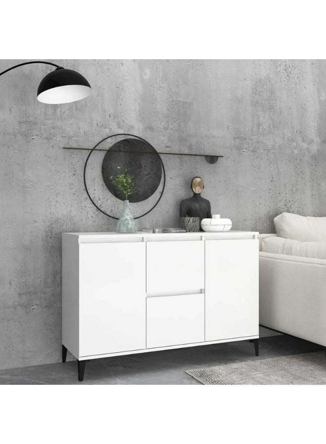 vidaxl vidaXL Sideboard White 104x35x70 cm Engineered Wood  - Image 1
