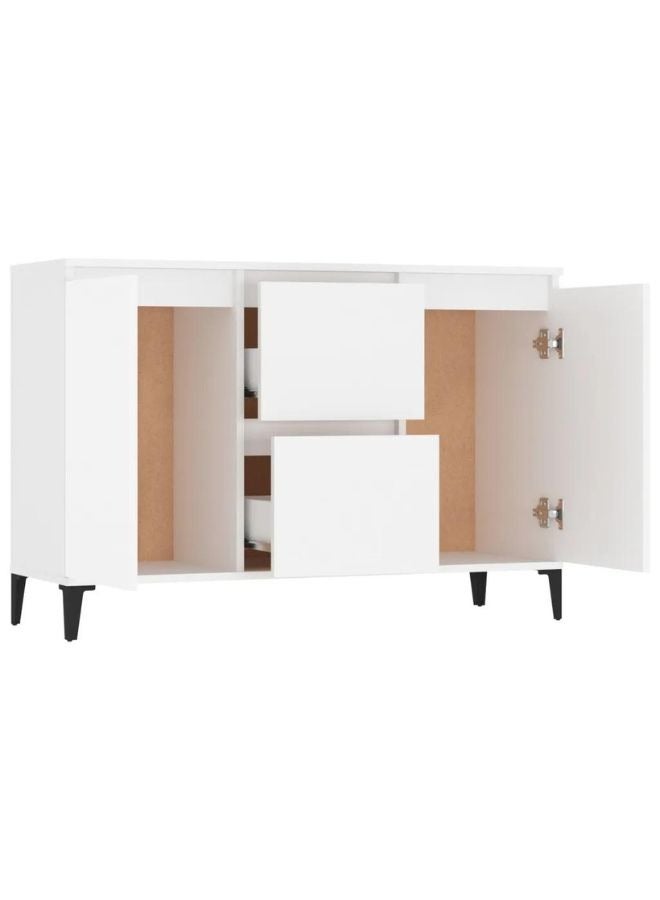 vidaxl vidaXL Sideboard White 104x35x70 cm Engineered Wood  - Image 2