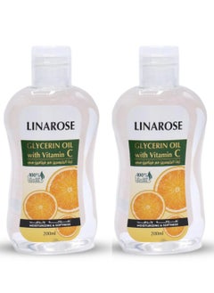 LINAROSE Two Pieces of Glycerin Oil With Vitamin C To Moisturize The Skin - 200 ml  - Image 1