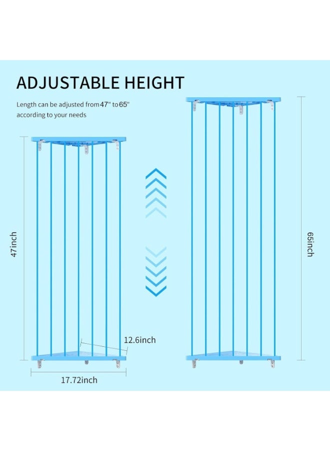 Befayoo Stuffed Animal Storage Shelf Organizer(Patented) - Corner Stuffed Animal Holder Length Adjustable - Wall Plush Storage for Nursery Playroom Bedroom Kids Room (Blue, Standard) - Image 2