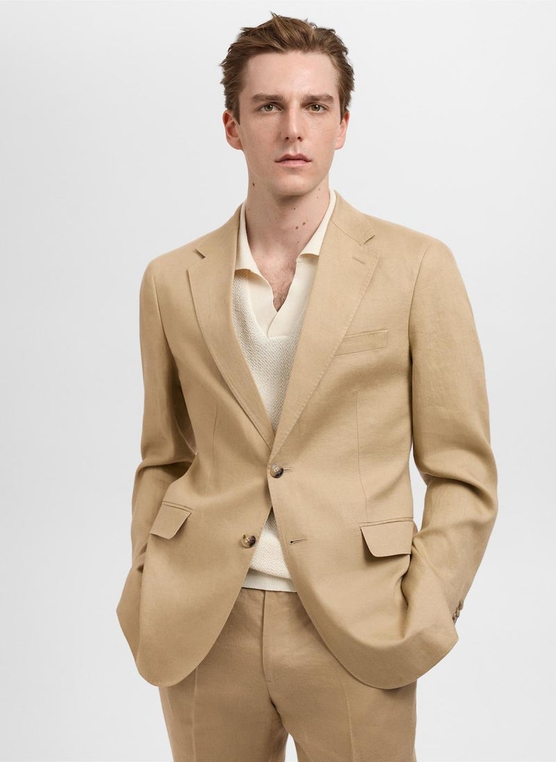 Mango Man Amalfi Slim Fit Suit Jacket  - Image 1