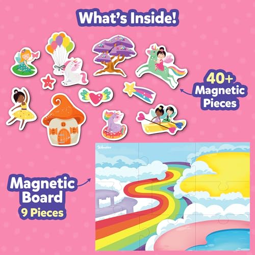Skillmatics Magnetopia - Princess & Unicorn Land, Magnetic Playset for Kids, 40+ Reusable Magnets, Creative Thinking Toy, Preschool Learning Game, Gift for Girls & Toddlers Ages 3, 4, 5, 6, 7 - Image 3