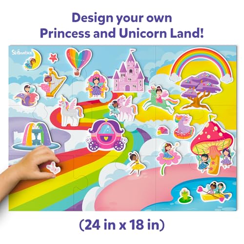 Skillmatics Magnetopia - Princess & Unicorn Land, Magnetic Playset for Kids, 40+ Reusable Magnets, Creative Thinking Toy, Preschool Learning Game, Gift for Girls & Toddlers Ages 3, 4, 5, 6, 7 - Image 2